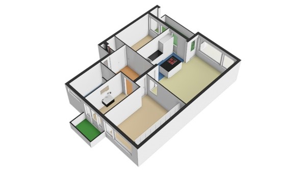 Floorplan - Joost Banckertsplaats 12B, 3012 HA Rotterdam